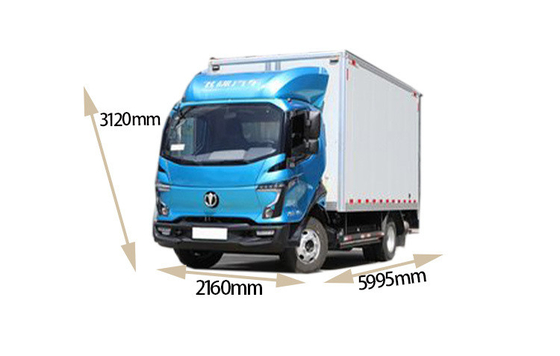 2024 Feidie Cars EW5 3 places camion électrique 8T avec sièges en cuir et portée 290 km