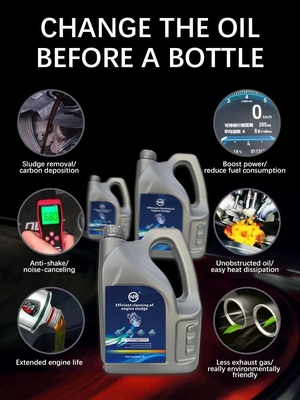 Fluide de nettoyage par écoulement de l'huile moteur automobile 4L OAR OEM ODM Lubrifiant pour la saleté du moteur pour voitures