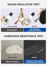 Enduit en caoutchouc pulvérisé résistant à la corrosion des voitures 1 kg 18 mois