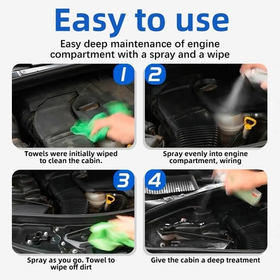 Solution de nettoyage et de protection des conduites du compartiment moteur pour les véhicules automobiles
