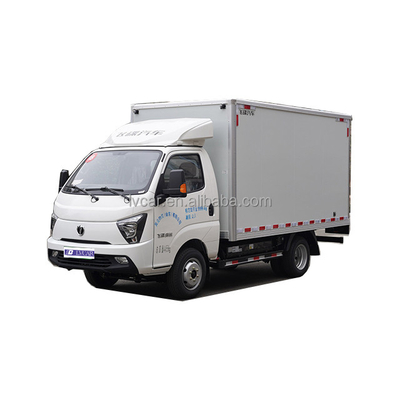 Camion électrique pur de petite taille de 3,5 tonnes à prix abordable avec une boîte blanche 4010*1850*1650